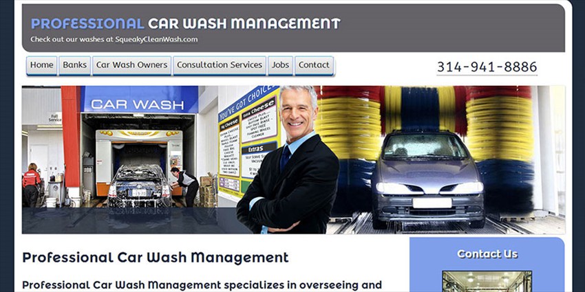 Professional Car Wash Management is a small, niche industry. We got them a highly visible, noticed presence on the web.